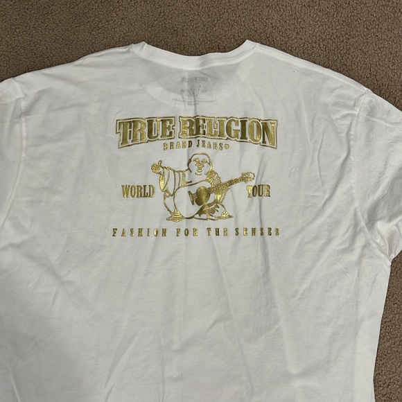 True Religion Men's White T-Shirt - Picture 2 of 2